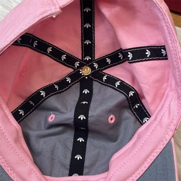 Adidas Originals Women's Pink Trefoil Strapback Hat Adjustable Casual - Picture 5 of 10